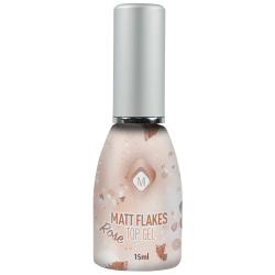 104024 - Matte Flakes Top Gel Rose 15ml.